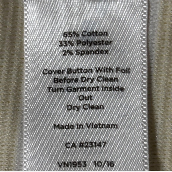 Yellow Striped Women's Nautical Jacket - Picture 5 of 6